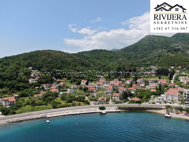 Urbanized land on the sea coast Kamenari Herceg Novi Real estate